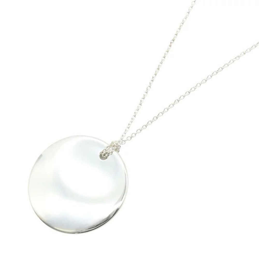 Tiffany Co Circle Ring Necklace Sterling Silver